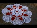 Panguni madham kolam / simple flowers rangoli / Friday muggulu