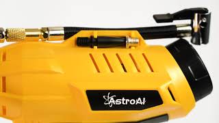 AstroAI Cordless Tire Inflator Air Compressor 20V Rechargeable Battery Powered 160PSI