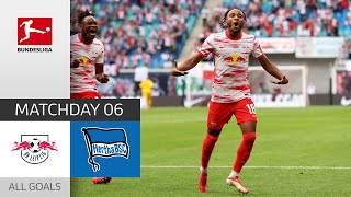 Leipzig put on a show | RB Leipzig - Hertha Berlin 6-0 | All Goals | Matchday 6 – Bundesliga 2021/22