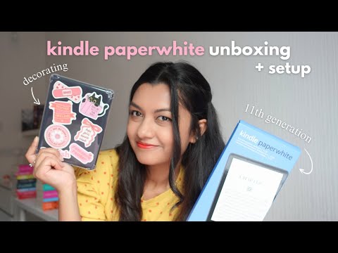 ¡Mi primer KINDLE PAPERWHITE! Configuración de unboxing de Kindle, decoración, eliminación de anuncios