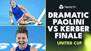 Jasmine Paolini vs Angelique Kerber DRAMATIC Finale Highlights | United Cup 2024