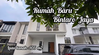 TERJUAL...RUMAH DIJUAL DI BINTARO JAYA, RUMAH BARU, LUAS TANAH 105 M2