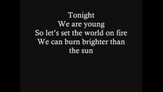 Fun. ft Janelle Monae - We Are Young  Lyrics