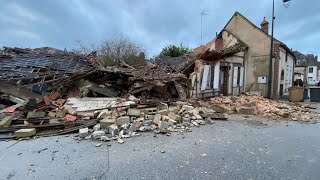 Brezolles : une grange s’écroule et emporte une maison dans sa chute