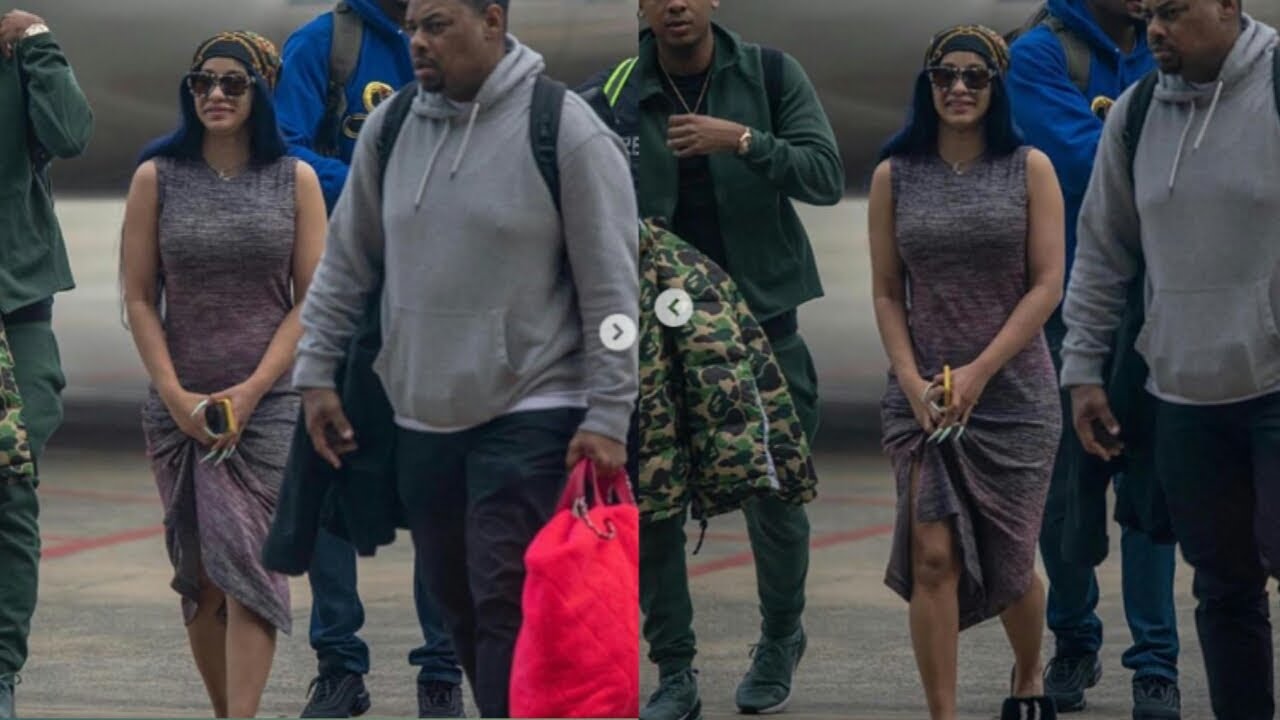 CARDI B Arrives In Nigeria Ahead Of Her Performance In Lagos - YouTube