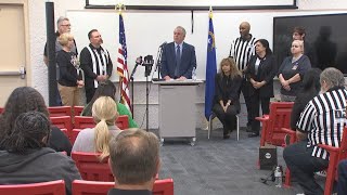 Gov. Lombardo makes case for school discipline bill at Valley High School