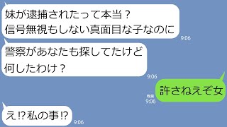 【LINE】まじめな嫁が逮捕された！困惑する俺に警察「旦那さんにも嫌疑がかかっております」義母「犯罪者め罪をあがなえ」→嫁の”裏の顔”が明らかになるとなぜか無罪に…ｗ