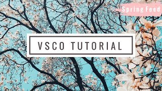 VSCO tutorial 🌸 Easy tutorial for spring Instagram Feed