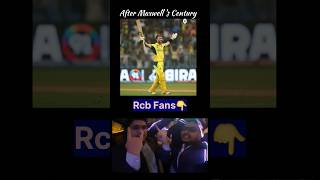 After Maxwell's Century |Rcb Fans #viral #shorts #rcb #ipl #glennmaxwell #short  #cricket #trending