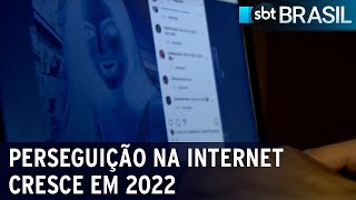 Perseguição na internet cresce em 2022 | SBT Brasil (31/03/23)