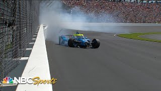 2022 Indianapolis 500: Jimmie Johnson spins, crashes into wall at turn two | Motorsports on NBC