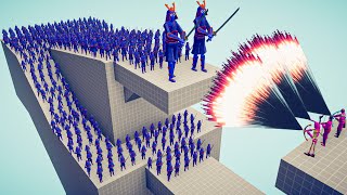 ARMY SAMURAI + 2x GIANT vs EVERY GOD - Totally Accurate Battle Simulator TABS