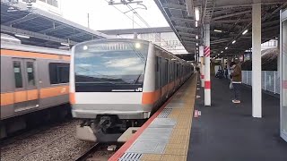 E233系0番代中央線 12両グリーン車付き 西国分寺駅高速通過！ 編成不明