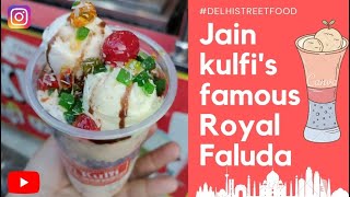 Royal Rabri kulfi faluda at Jain kulfi Delhi | Delhi \u0026 Indian Street food | Tongue Twisters Food