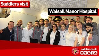 CHRISTMAS VISIT | Saddlers squad visit Walsall Manor Hospital to spread some festive cheer