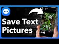 How To Save Pictures From Text Messages On Android