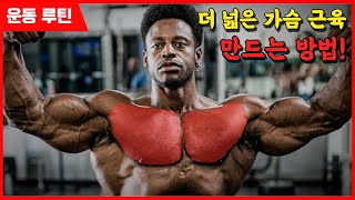 ㅁ 넓은 가슴 근육을 위한 최고의 운동 루틴!