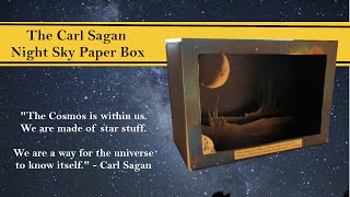 The Carl Sagan Night Sky Paper Box project | Download, print and make this project