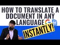 How to Translate a Document in Any language using Google Docs