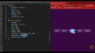 Glassmorphism Menu Indicator using CSS & Javascript
