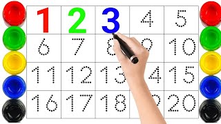 Count 1234 , Counting , Numbers , One two three , 1-100 , 123 song , Preschool Learning Video