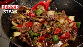 Easy way to make  the tastiest Pepper Steak recipe for your family  -  cooking s