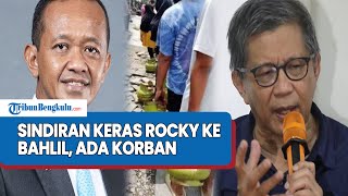 SINDIRAN KERAS Rocky Gerung ke Bahlil, Larangan Pengecer Jual Gas LPG 3 KG, Mitigasi Enggak Dipikir