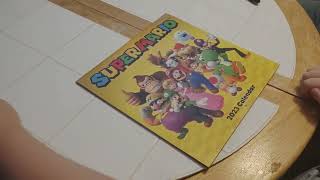 Super Mario 2023 Wall Calendar Unboxing