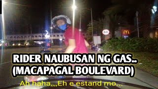 RIDER NAUBUSAN NG Gas along MACAPAGAL  BOULEVARD.... |MABM. tv motovlog|