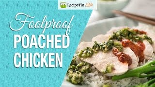 Poached Chicken with Ginger Shallot Sauce