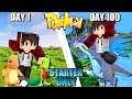 I Spent 100 Days Catching ONLY STARTER Pokemon In Minecraft Pixelmon (Singleplayer)