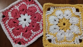 Crochet Flower Granny Square | Granny Square | Crochet  | Craft