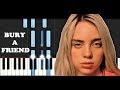 Billie Eilish - bury a friend (Piano Tutorial)