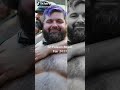 Hairy Shirtless Bears 🐻Gallery: San Francisco Folsom Street Fetish Fair 2022 - men hugging & kissing