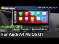 Audi A4 A6 Q5 Q7 Android GPS navigation built-in Apple CarPlay Android Auto 10.25'' /12.3'' display