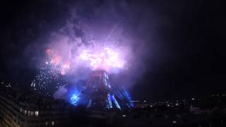 Bastille Day fireworks time-lapse
