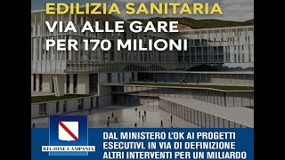 EDILIZIA SANITARIA: Via alle gare per 170 milioni  (3 milioni al Rizzoli; 1 milione a Procida)