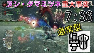 [MHRISE]_ヌシ・タマミツネ重大事変ガンランスソロ(通常型フルバースト)。7分台