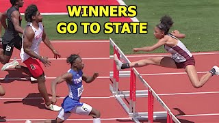 WINNERS GO TO STATE!! Regional Track Meet 3A 6A Highlights