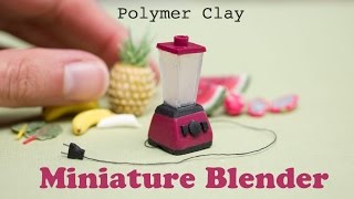 Miniature Blender from Polymer Clay // Blendtec Inspired