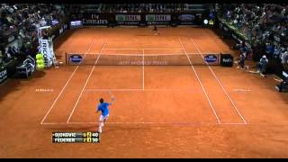Roger Federer vs Novak Djokovic ATP Internazionali BNL D'italia Open 2012 Highlights HD