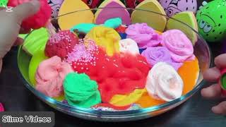 Rainbow clay . Mixing random things into store-bought slime .Relaxing slime videos.