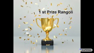 1 st prize Rangoli in Tamilnadu for Pongal celebration # kolam # Frist prize # Pongal  kolam