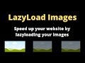 Easy Way to Lazy Load Images using HTML Only | Native Lazy Loading