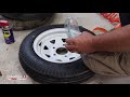 how to put tires on a trailer rim