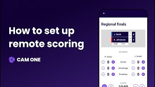 Remote scoring with Cam One: The easiest way to live stream your sport