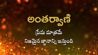 అంతర్వాణి  |  ప్రేమ మాత్రమే నిజమైన జ్ఞానాన్ని ఇస్తుంది  |   Heartfulness  | 09-05-2023