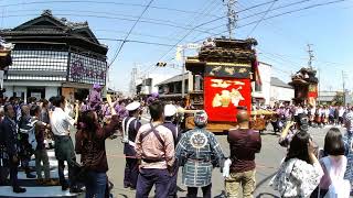 はんだ春の山車まつり2018 下半田地区祭礼 S3550004 本町7丁目　北組「唐子車」　広角