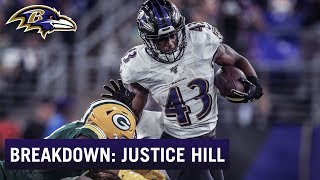Baldy Breakdown: RB Justice Hill's Game Film Looks Special