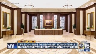 Rare look inside the Gilbert Mormon Temple